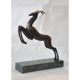 銅雕躍羊 y14181 立體雕塑.擺飾 立體擺飾系列-動物、人物系列